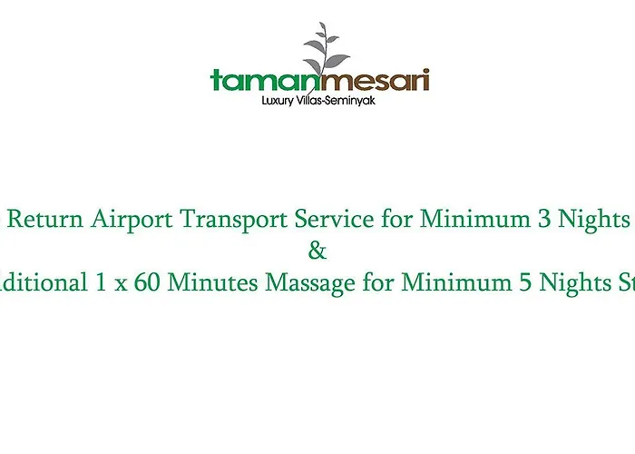 Taman Mesari Luxury Villas-seminyak * Kuta Lombok